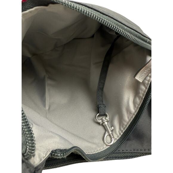BAGGALLINI Criss Cross Bag Crossbody Purse Double Zip Gray - Picture 6 of 13